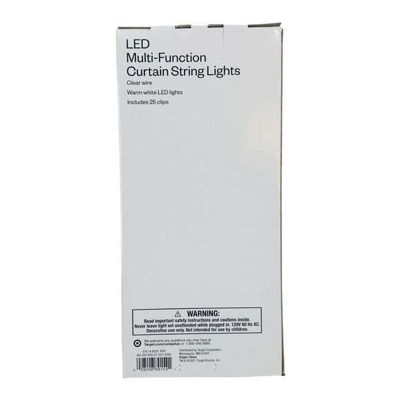 Room Essentials LED Multi-Function Curtain String Lights - 100 Lights - 2 Boxes - Picture 4 of 4